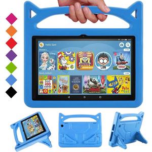 All-New 8 inch Tablet Case (12th/10th Generation, 2024/2020 Release),Light Weight/Shock-Absorption/Anti Slip/High Impact/Handle Friendly Kids Case for All-New 8 inch Tablet (Blue)