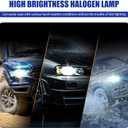 Pack-2 Car H11 Halogen Bulbs, 55W 12V Quartz Lamp, Super Bright Beam Low/High Beam Fog Light Replacement, All-in-one Plug and Play Bulb, Universal Lighting Accessories for Cars (White Light)