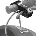 Motorcycle Lock Combo - Helmet and Brake Anti-Theft Grip for All Motorcycle, Bike, ATV, Scooter With Handlebar Diameters Within 1.3-1.5 Inches (Black)