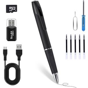 1080P Full HD Hidden Camera Pen, Security Camera for Home & Nanny Use, Long Battery Life, Easy One-Button Operation (2026 Upgrade)