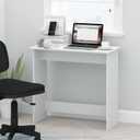 Furinno Simplistic Study Table, White, 31.3" X 15.4"
