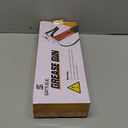 8000 PSI Heavy Duty Grease Gun Kit - 14oz with Flex Hose, Sharp Nozzle, Extension Pipe & Coupler, Red