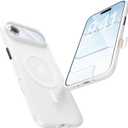 Maledan Anti-Slip for iPhone Air Case with Coverd Camera Control - Fit for Magsafe Magnetic 17 Air Phone Case, Slim Military Shockproof Case for Apple iPhone Air, Clean White/Translucent Back