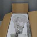 TENGXIN 8 Inch Pendant Lighting for Kitchen Island,Hanging Lights Kitchen Island,Brushed Gold Finished Clear Glass Pendant Light,Farmhouse Pendant Light for Dining Room,Bedroom,TXPLBG12-LCG