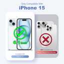 Compatible with iPhone 15 Case with 360 Rotatable Magnetic Ring Stand [Compatible with Mag-Safe] Translucent Shockproof Protective Phone Case for Women Men, Light Green