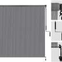 Patio Shades Roll Up Outdoor Roller Shade, Exterior Cordless Roll Up Outdoor Blinds for Patio, Gazebo Pergola Backyard Deck Porch Blinds Privacy Screen Protection UV Sun Blocking 6ft Wide x 6 H (Gray)