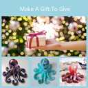 6PCS Animal Resin Mold, Alpaca, Bulldog, Fox, Cat,Bear and Octopus 3D Lifelike Silicone Molds for Epoxy Resin, Unique Display Mould for DIY Crafts Wall Desktop Home Decoration Candle Making (Model B)