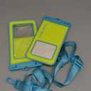 Case-Mate 2 Pack IP68 Waterproof Phone Pouch - Floating Waterproof Phone Case w/Crossbody Lanyard - Beach Cruise Ship Travel Essentials - Compatible w/All Devices, Touchscreen Friendly - Citrus Splash