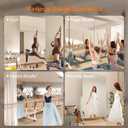 Hasipu 71" x 36" Full Length Floor Mirror on Wheels, White