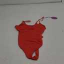 Avidlove Body Suits for Womens Sexy Ruched V Neck Thong Bodysuit Backless Sleeveless Double Lined Cami Body Suit Top (Small, Red)