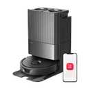 Roborock Qrevo 2R3W Robot Vacuum and Mop, Auto-Drying, Auto Mop Washing, Dual Spinning Mops, Auto Mop Lifting, Self-Refilling, Self-Emptying, Reactive Tech Obstacle Avoidance, 5500Pa Suction, Black