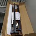 90 inch Narrow Console Table with Outlet,Adjustable Height(25"-37") Behind Sofa Table,Couch Behind Table Skinny,Couch Shelf with Charging Station,Long Entryway Tables for Living Room, Brown