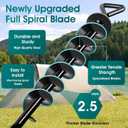 Ground Anchors Screw in, Heavy Duty Ground Trampoline Stakes High Wind Tent Stakes for Tent, Trampoline, Gazebo, Carport, Trap Anchor, Canopies, Swing Set