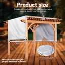 Universal Pergola Replacement Canopy Outdoor Canopy Shade Cover Waterproof Shade Top Cover for Outdoor Patio Porch Backyard (14 x 10 ft,Beige)