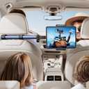 Tryone Headrest Tablet Holder for Car Accessories : [18.11-inch Long Arm] 3-in-1 Backseat Tablet Holder for Kids Road Trip Compatible with iPad Switch Smartphones & Tablets or Other 4.7-13" Devices