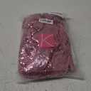 KANCY KOLE Women's Sequin Jackets Open Front Blazer Jacket Casual Long Sleeve Sparkly Cardigan Coat with Pocket S-XXL (Pink)