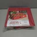 ZOBER Underbed Christmas Ornament Storage Box - Stores 64 3" Ornaments, With Dividers - Tear Proof 600D Oxford Fabric, Ornament Organizer Storage Box, Durable Christmas Containers Holder - Red