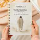 FISWAFY Jesus Christian Spiral Notebook 5.5x8.3in, Psalm 23:4 Religious Bible Verse Journal Notebooks for Note Taking, Jesus Gifts for Women, Christian Gifts, Hardcover Notebook Journal