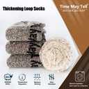 Time May Tell Mens Merino Wool Hiking Cushion Socks Thermal Warm Crew Winter Boot Socks Pack (2/4 Pair,6-13 Size)
