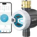 RAINPOINT Bluetooth Water Timer, Sprinkler Timer for Garden Hose, Smart Automatic Irrigation System with Brass Inlet for Yard, Lawn, APP Remote Control via Bluetooth(Without Hub)