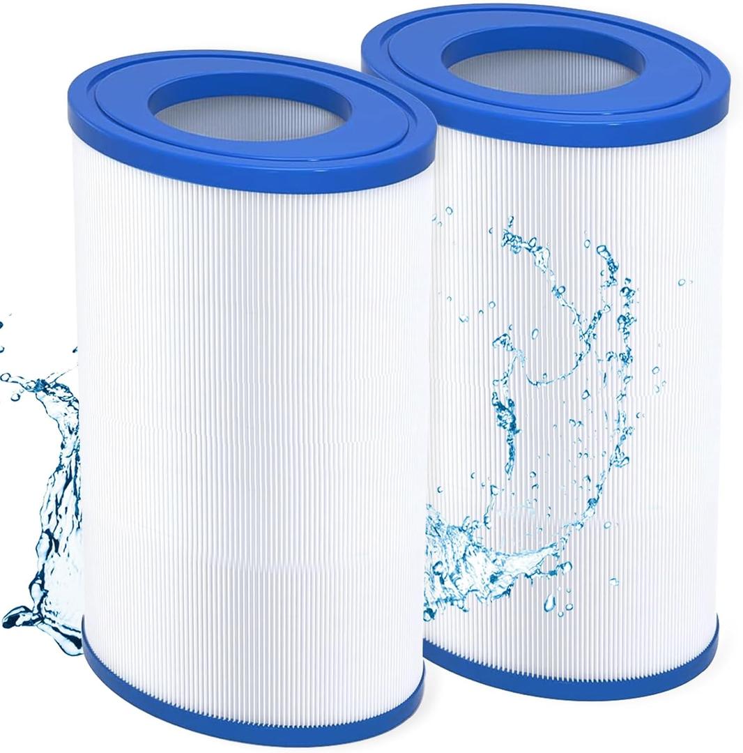 PELLUCID PDM30 Oval Spa Filter Compatible with Dream Maker Hot Tubs 461269, Filbur FC9940, Pleatco PDM30, 30 sq.ft Hot Tub Filter Cartridge - 2 Packs