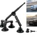 Suction Car Mount Kit for Insta360 x4, x3, x2, x,Ace Pro Ace, Camera Car Mount Compatible with GoPro Hero 13 12 11 10 9 8 7 6 Max/DJI Osmo Action 5Pro 4 3 Mount for Action Camera Accessories