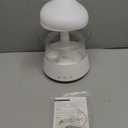 cjc Cloud Rain Humidifier for bedroom with Soothing Rain Sounds Sleep Aid, Waterfall Night Light, Mushroom Design Air MoisturizerRoom Decor Aesthetic for living room (White) (Regular)