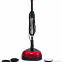 Ewbank EP170 Complete Cleaner, Washer, Scrubber, Scourer, and Polisher, Interchangeable Brushes and Pads Multi-Use Floor Machine, 2200 rpm, Lightweight, Red, 8 Pound