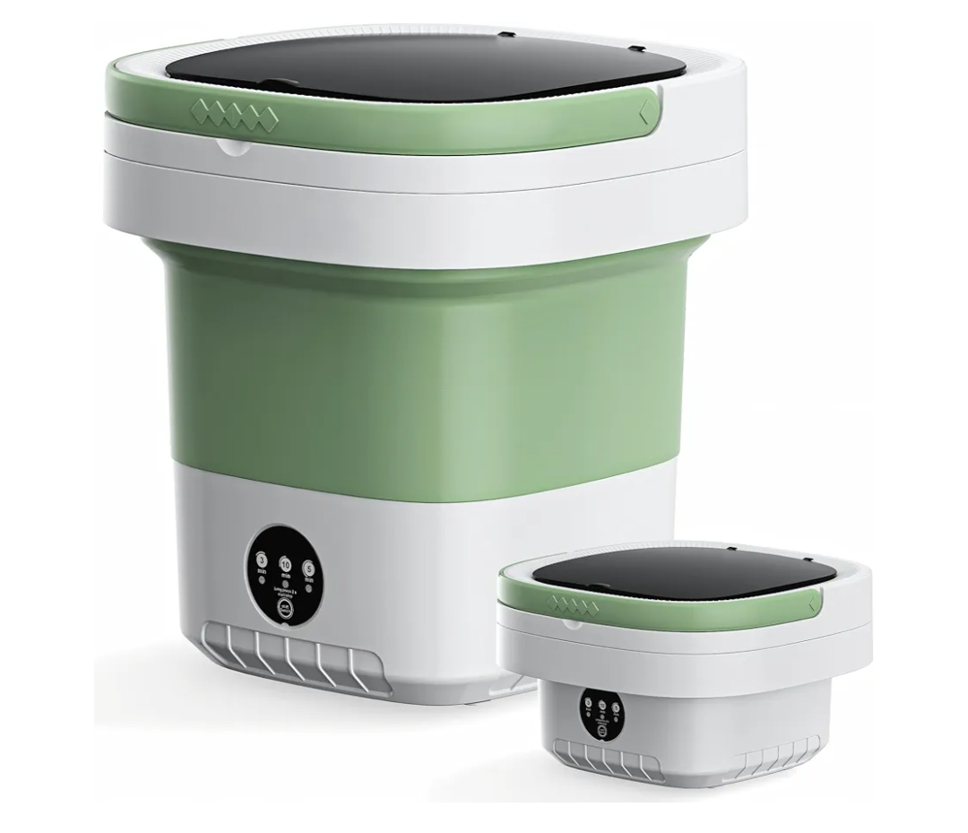 Portable Washing Machine, 16L Foldable & Lightweight, 3 Cleaning Modes, Compact Laundry, No Installation & Easy to Use for Travel, RV, Small Apartment & Dorm Room