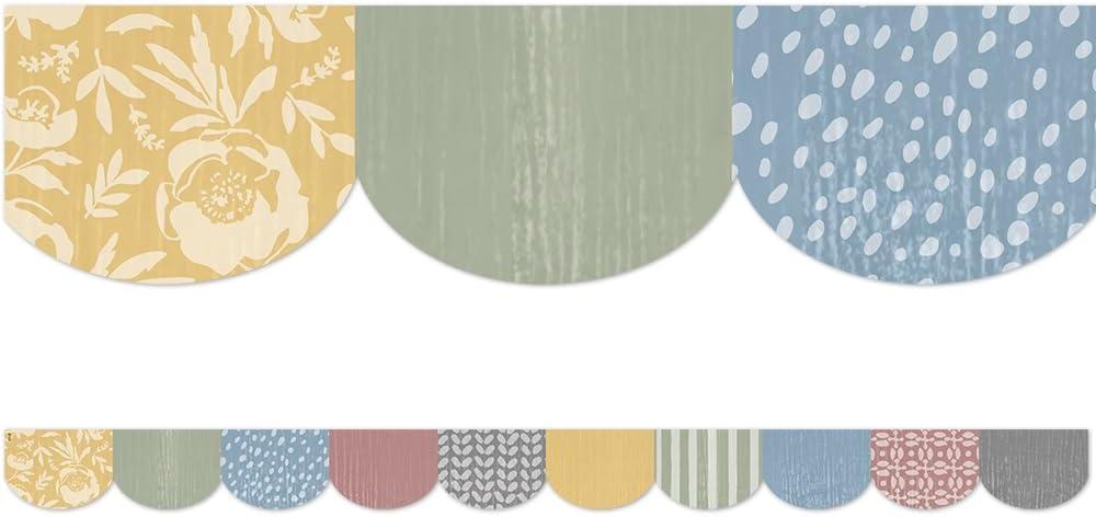 Teacher Created Resources Classroom Cottage Scalloped Die-Cut Border Trim (TCR7182)
