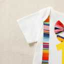 Mexico Themed Boy's 1st Birthday Outfit - One Year Old Infant Shorts Set (12-18 Months, White)