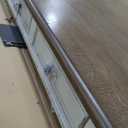 Signature Design by Ashley Realyn Farmhouse Home Office Desk, 2 Drawers, Drop-down Drawer, USB Charging, Wood, 60" W x 28" D x 31" H, Chipped White and Brown