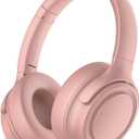 ADOOPE Wired Over-Ear Headphones with USB C Connector, Hi-Fi Stereo Sound, Noise-Isolating Ear Cups, Comfortable Fit for USB C Devices (Rose Gold, No Bag)