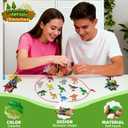 Dinochez Dinosaur Magnetic Chess Game Set 2025 Kids Toys, 20 Pcs Dinosaur Toys Christmas Stocking Stuffers Strategy Board Games Chess Set Kids Games for Grandkids and Kid