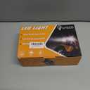 QUASCO Front Rear Fender Lights, Led Fender Tip Brake Tail Light Compatible with Harley Electra Glide Road King Softail Heritage Touring - Chrome Lens