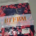 BTFBM Women Summer Dresses Casual Sleeveless Floral Maxi Dresses (Blue, M)