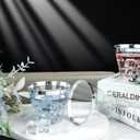 I00000 200pcs Silver Disposable Plastic Cups 9 oz Clear Plastic Cups Old Fashioned Tumblers Silver Rim Cup Disposable Party Cup Elegant Silver Wine Glasses Cocktail Cup
