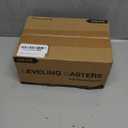 HOLKIE Leveling Casters with Ratchet Handle Design - Total Capacity 2200 lbs - Heavy Duty Industrial Casters Set of 4 with Adjustable Leveling Pads (TD60)