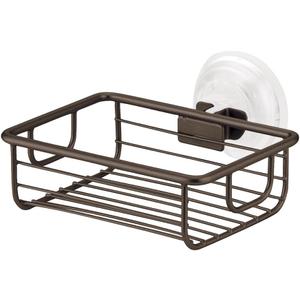 InterDesign Classico Suction Bathroom Shower Caddy Shelves for Shampoo, Conditioner, Soap.