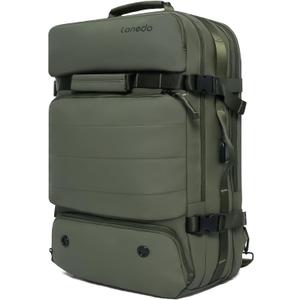 Travel Backpack Carry On Flight Approved, Large Capacity,Expandable Laptop Backpack W/Multi Pockets, Wet isolation Pocket, Heavy Duty Luggage Backpack USB Port for Business Travel