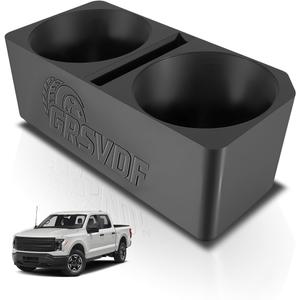 Console Cup Holder Insert Compatible with Ford F150 2015-2020 Gen 13, Middle Console Cup Attachment Organizer Driver Side Compatible with Yeti Stanley or Other Tumblers