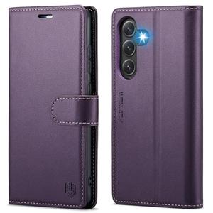 FLIPALM Wallet Case for Samsung Galaxy S23 FE, RFID Blocking Credit Card Holder, PU Leather Folio Flip Kickstand Protective Shockproof Cover for Galaxy S23 FE (Purple)
