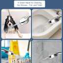 Filtered Shower Head with Handheld, BOWGER 6 Modes High Pressure Shower Heads with Power Wash Mode and Hard Water Filter, Detachable Hand Held Showerhead Set with Extra Long Hose, Chrome