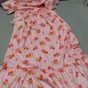 PATPAT Girls Summer Dress for Kids Maxi Tween Girl Teen Floral Casual Short Sleeve Long Dresses with Pockets 5-14 Years (Pink, S)