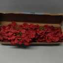 Red Hydrangea Artificial Flowers Large Artificial Hydrangeas Silk Dark Red Fall Flowers Faux Fall Burgundy Flower for Home Decor Indoor Wedding Bouquets Kitchen Centerpiece Table Decorations