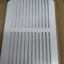 24"W x 6"H Return Air Grille [Duct Opening Size], Steel HVAC Return Air Vent Cover for Wall & Ceiling, White Powder-Coated Rust-Resistant AC Cold Air Return, Outer Dimensions 25.75"W x 7.75"H