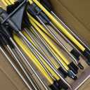 Electric Fence Posts 46 Inches, Fiberglass Step in Temporary Electric Fence Posts for Cows, Sheep, Dog, Portable Fence Stakes for Electric Fencing-20 PCS