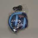 iClever BTH12 Kids Bluetooth Headphones, Colorful LED Lights Kids Headphones Wireless, 74/ 85dBA Safe Volume, 85H Playtime, Fast Charging, Bluetooth 5.2, Over Ear, Built-in Mic for iPad/ Tablet/ Airplane, Blue