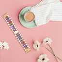 Stainless Steel Bands Compatible with fitbit Sense 2/Sense/Versa 4/Versa 3, Replacement Classic Metal Wristband for Men (01# Rose Gold with Rainbow)