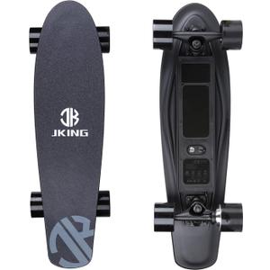 Electric Skateboard Electric Longboard with Remote Control Electric Skateboard,350W Hub-Motor,12.4 MPH Top Speed,5.2 Miles Range,3 Speeds Adjustment (black)